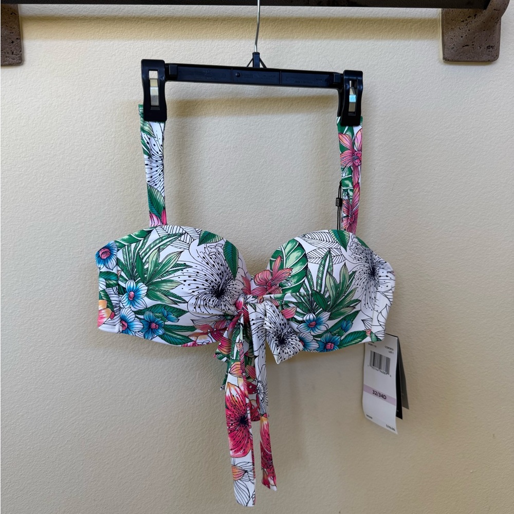 NWT Coco Reef Floral Strapless Bikini Top - Picture 1 of 5